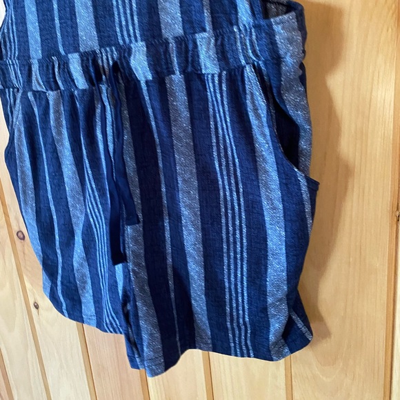 No Boundaries Blue Striped Jumpsuit/Overalls - Picture 4 of 8